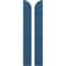 Ekena Millwork Americraft 2-Board (3 Batten) Wood Joined Board-n-Batten Shutters w/ Arch Top, ARW401BQ207X74HBH, PR ARW401BQ207X74HBH - alternate 1